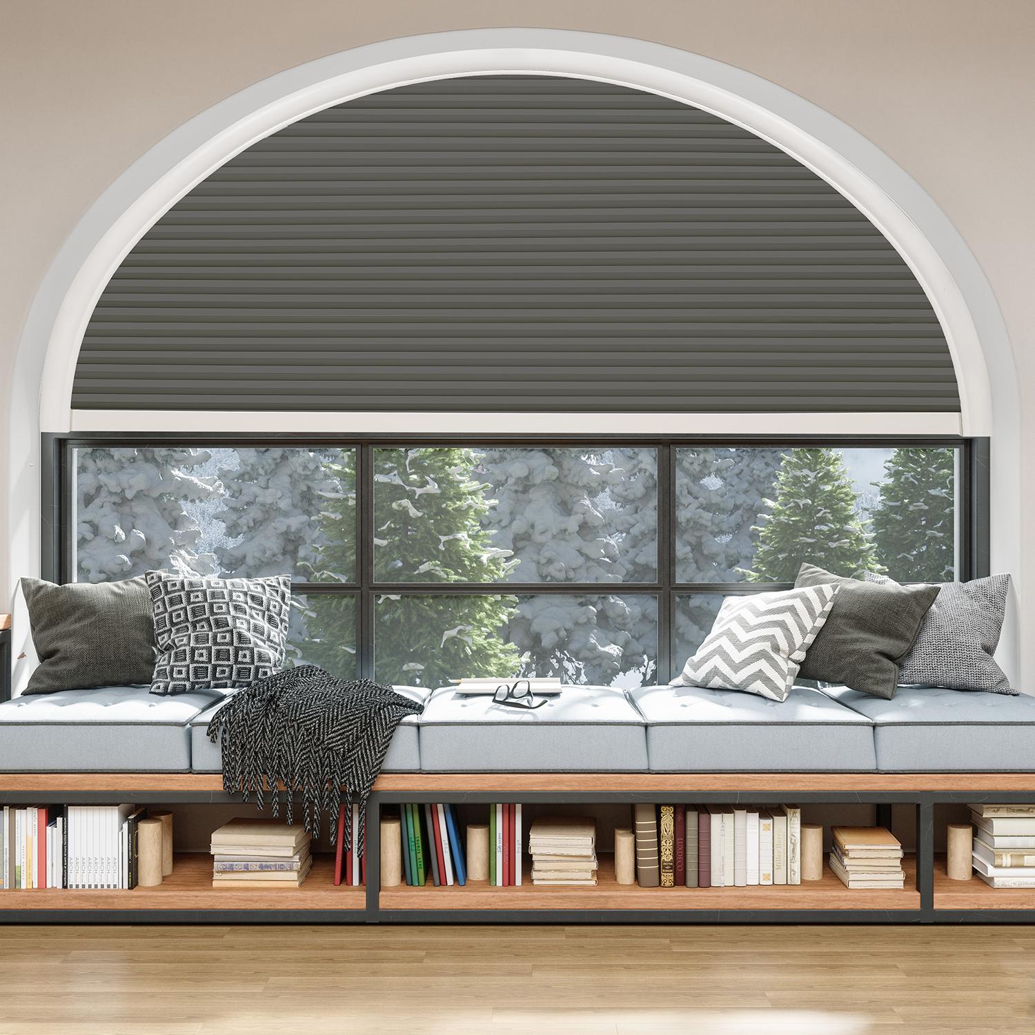 Cellular Shades Cellular Shades in a family room window