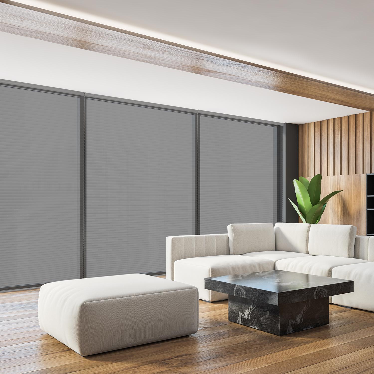 Cellular Shades Cellular Shades in a living room window